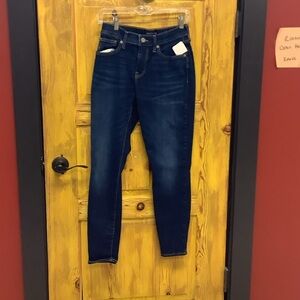 Lucky Brand Women's Dark Blue Skinny Jeans